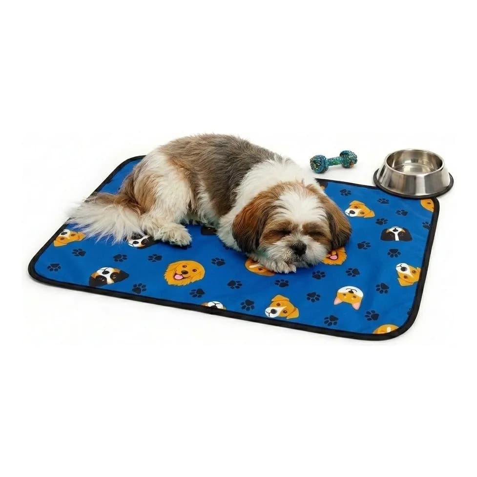 Tapete Caminha Para Pets 70x50cm Impermeável E Lavável Sem Enchimento