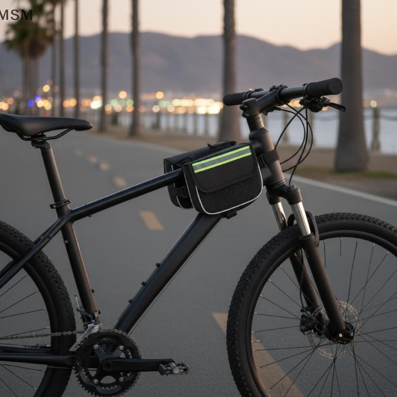 [MSM] Bolsa Compacta Com Estrutura Frontal Para Bicicleta Projetada Ciclismo Diário E Atividades Esportivas BR