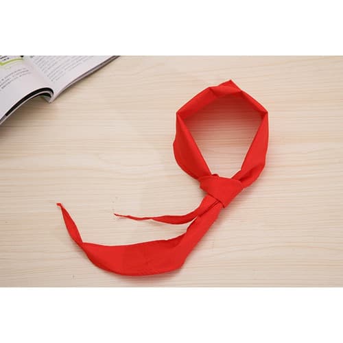 Cachecol vermelho para estudantes da escola primária, sem encolhimento, grande lenço vermelho de algodão grosso
