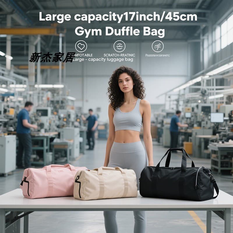 Bolsa de viagem para academia, bolsa de bagagem empilhável de grande capacidade, bolsa de viagem transversal feminina po