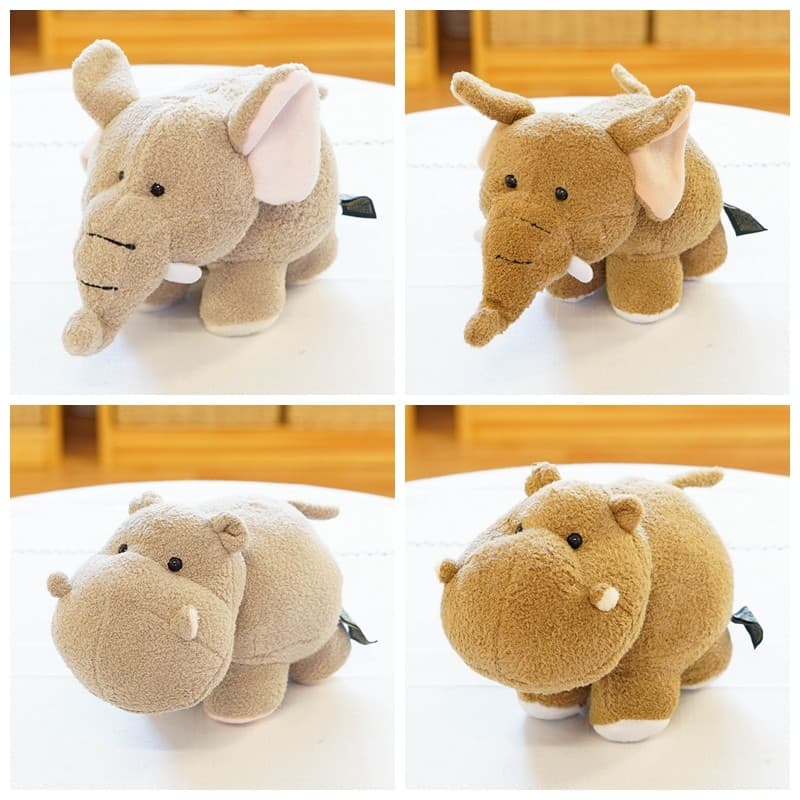 Bonito dos desenhos animados pequeno hipopótamo boneca Mini brinquedo de pelúcia tamanho pequeno boneca presente das cri