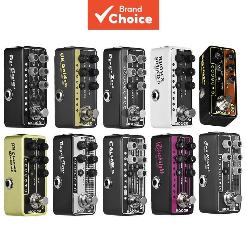 Pedal De Efeito De Guitarra MOOER Micro Preamp Com True Bypass Modelagem Digital Tom De Amplificador Clássico Para Estúd