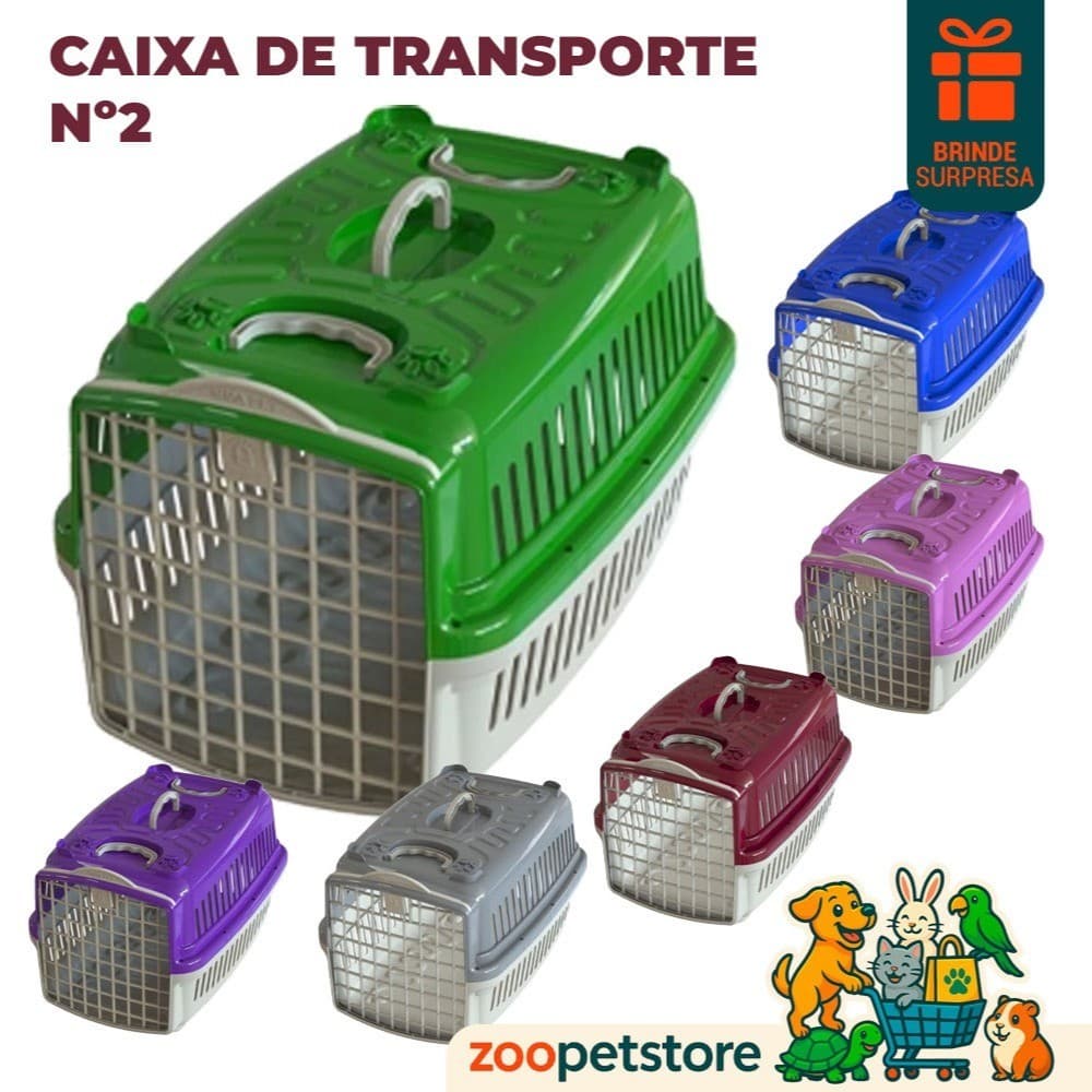 Caixa de Transporte para Cachorros e Gatos MMA Nº 2