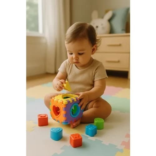Cubo Didático Monta Desmonta Educativo Encaixar Crianças Bebê Presente Brinquedo