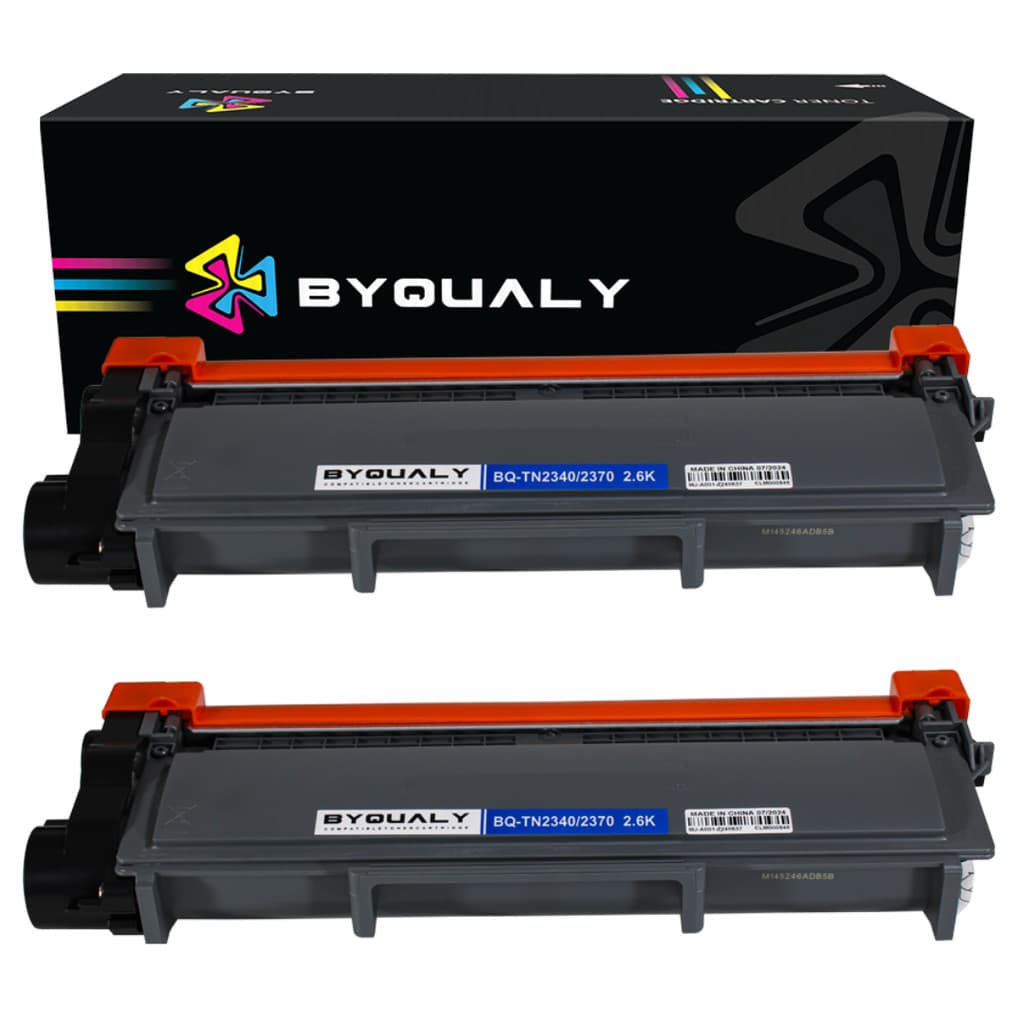 Kit 2x Toner Byqualy Compativel Brother Tn2340 Tn2370 Tn660 Dcp L2540 Tn2380 L2380 L2340 L2740 L2540