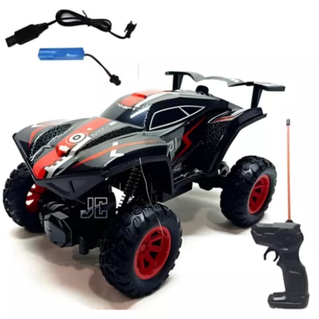 Carrinho Rally 4x4 Controle Remoto Recarregável Solta Fumaça