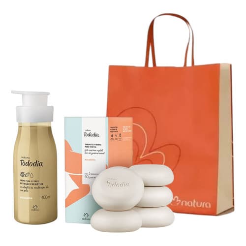 Kit Presente Natura Feminino Cuidados (2 Produtos) Kit  Kit Macadâmia