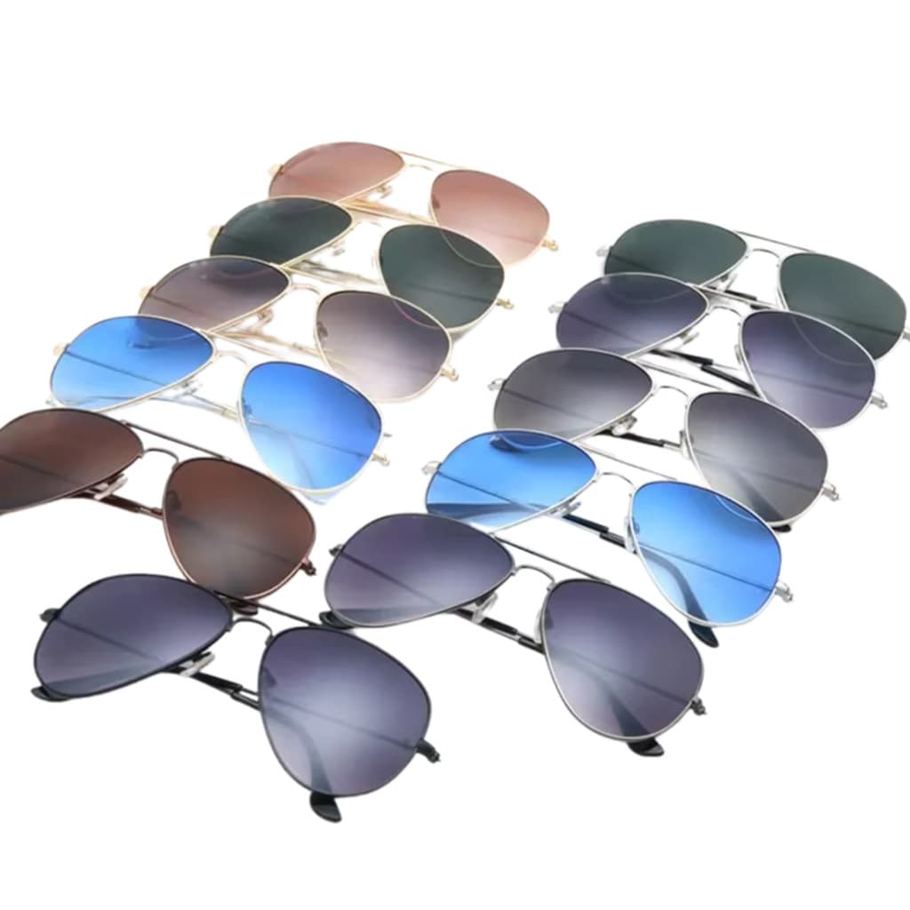 Óculos De Sol Aviador Polarizado Preto Masculino Feminino