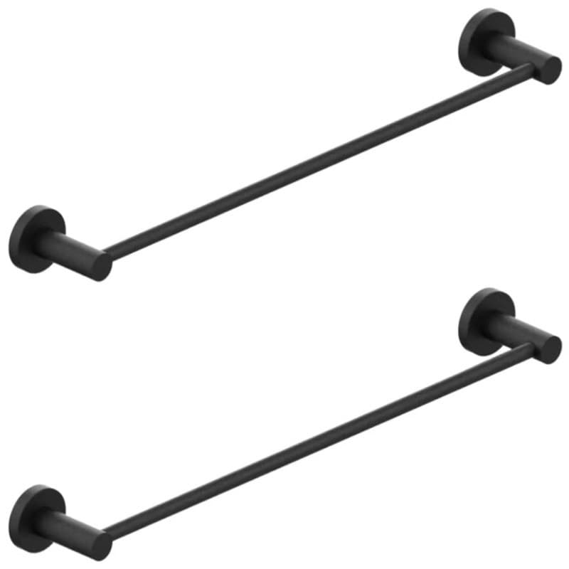 Kit 2 Varão Porta Toalha de Banho Stander Preto – Design Moderno e Funcionalidade