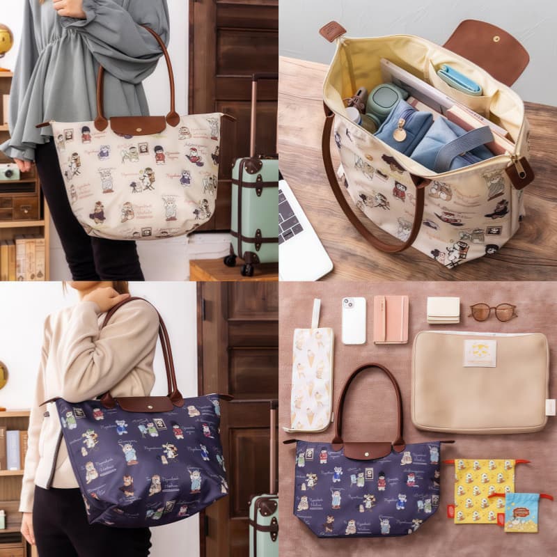 Bolsa Kawaii Shark Cat – Fofa Com Tema De Anime Para Mulheres , Transporte De Compras Reutilizável