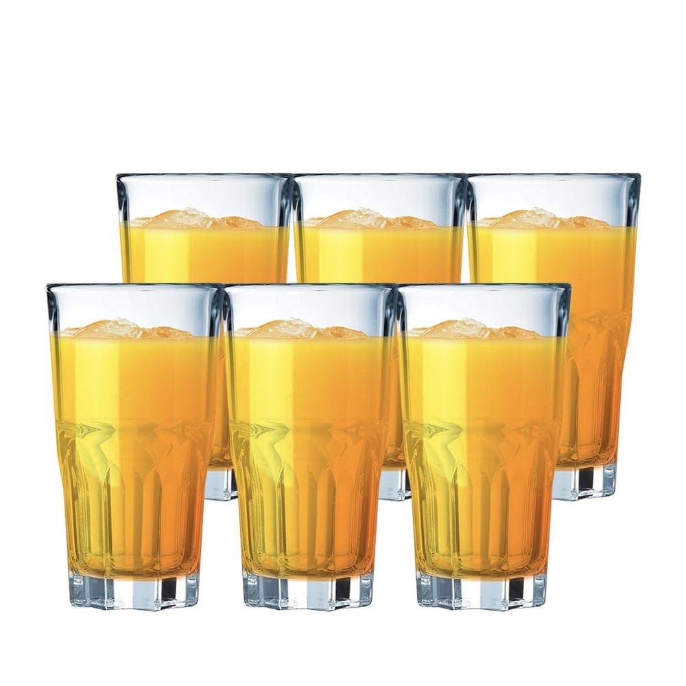 Jogo de Copo Vidro Temperado Granity Alto 6pcs, Copo Empilhável 7x Mais Resistente 200ml - Arcoroc