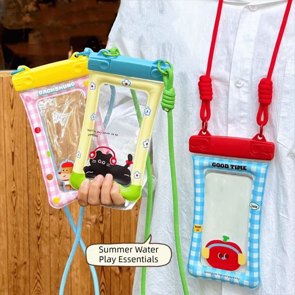 UT PVC Transparente À Prova Dwaterproof Água Bolsa Do Telefone Móvel Rafting Deriva Mergulho Praia Natação Touchscreen S
