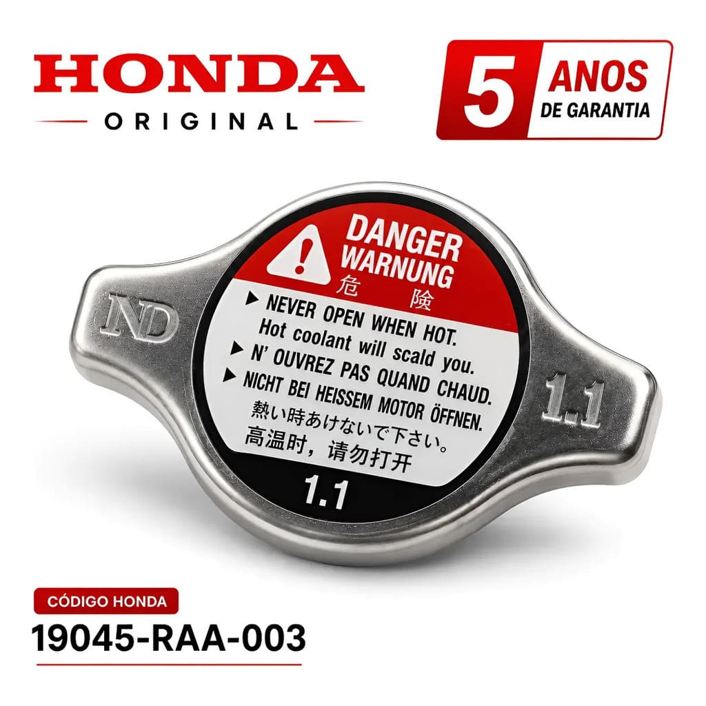 Tampa Radiador Honda Civic City Fit Crv Pressão De 1.1 Bar