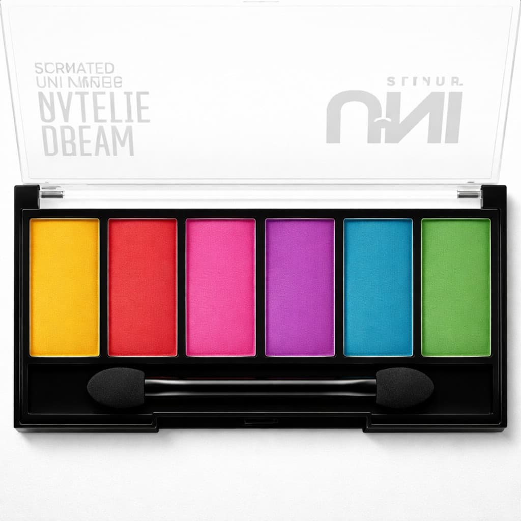 Paleta Sombra Colorida Dream 06 Cores Pigmentadas Uni Makeup