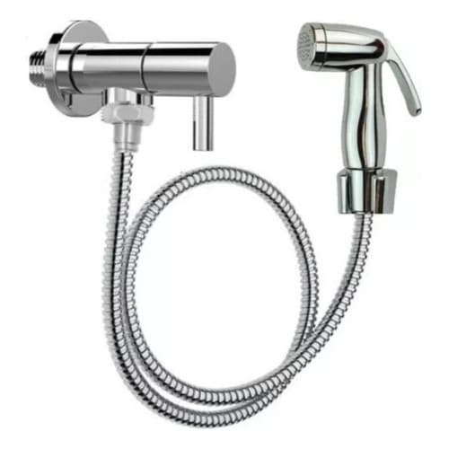Duxa Higiênica Registro Inox Super Luxo 1/4 Volta