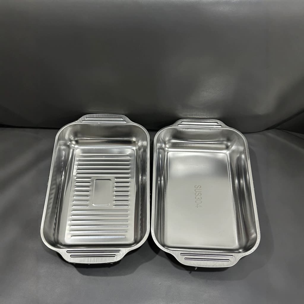 [Estoque pronto] Prato de peixe grelhado em aço inoxidável Fogão de indução multifuncional Fogão de peixe grelhado dedic