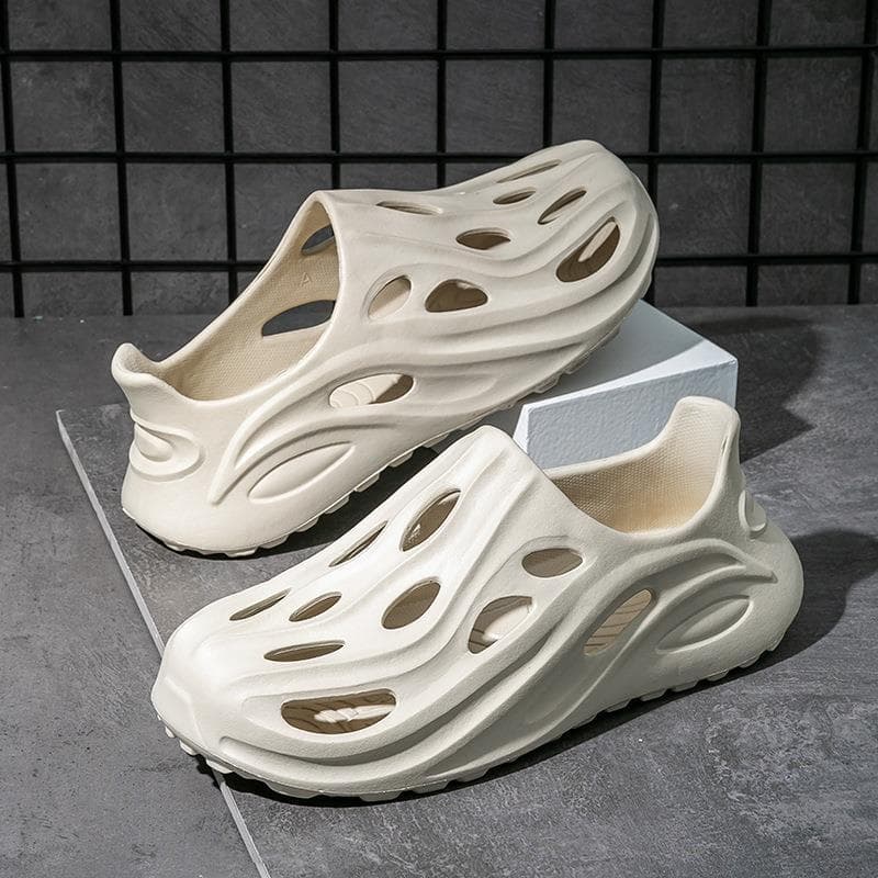 2025 novo estilo buraco sapatos masculino feminino estilo verão exterior usar rio-Up sapatos Anti-deslizamento praia Toe