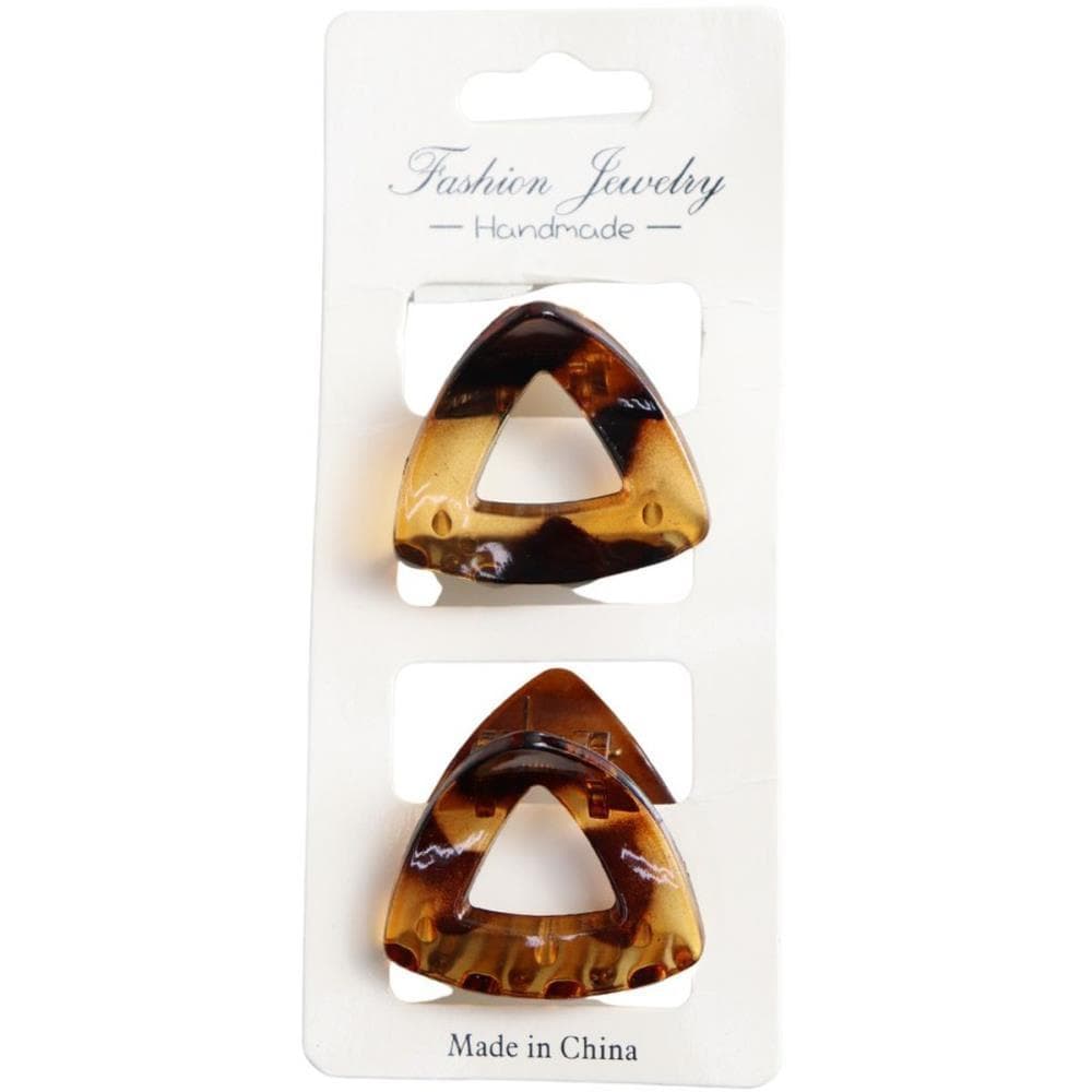 Acessorio para Cabelo Piranha Triangulo 5CM Tartarug CT./02