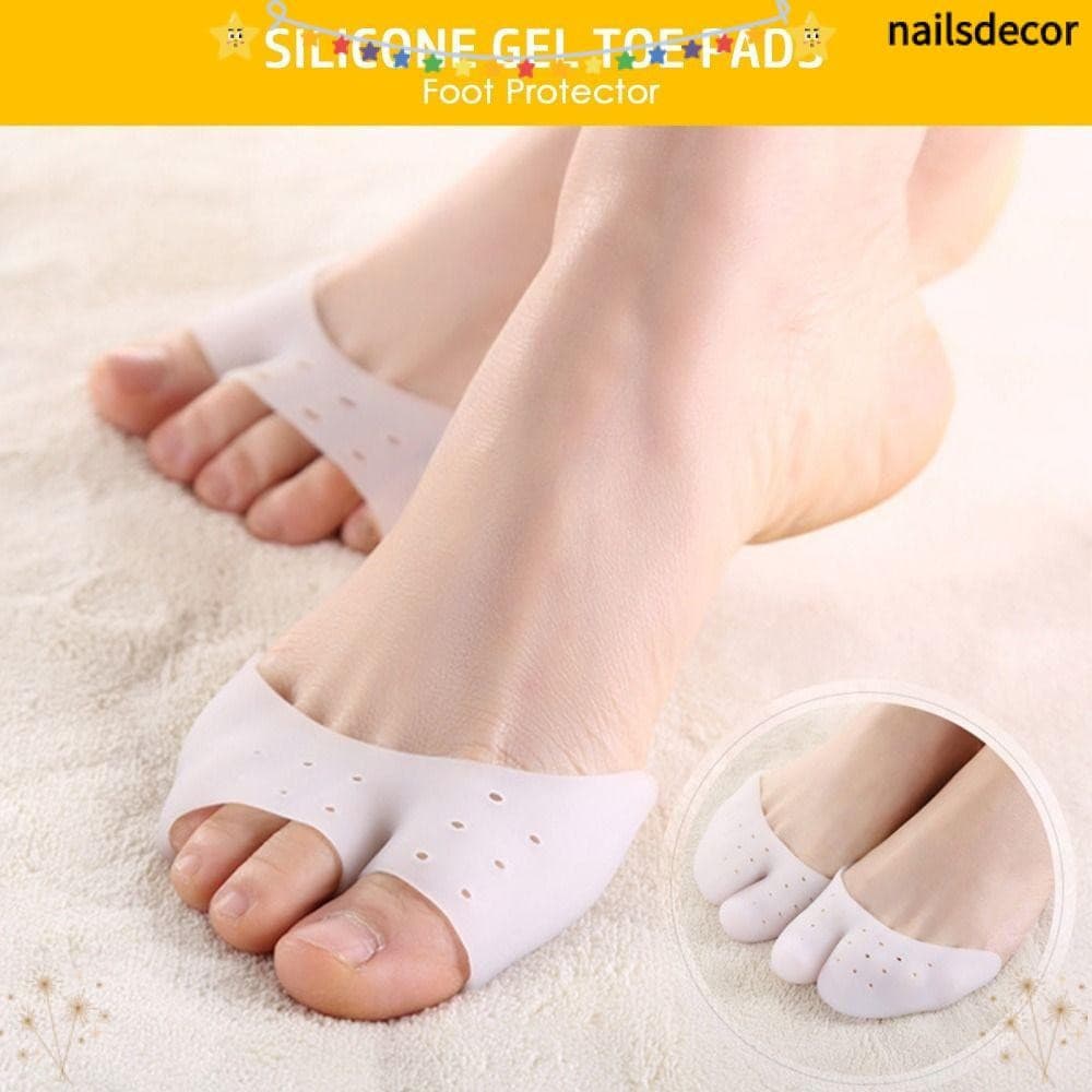 NAILSDECOR Ballet Pointe Dance , Cuidados Com Os Pés Toe Cap Cover Silicone Gel Pads , 2023 Lavável Super Macio Respiráv