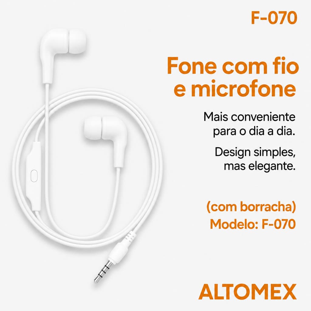 Fone De Ouvido Macaron com fio e microfone