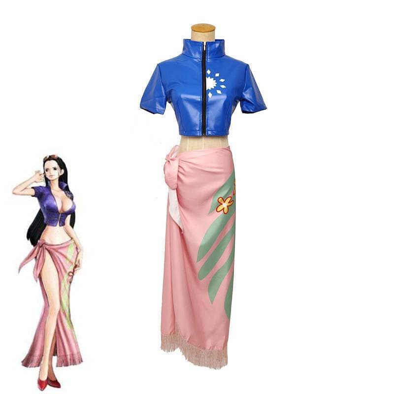 Fantasia de Cosplay da Nico Robin de One Piece, Conjunto de Saia URQ4 CDFX