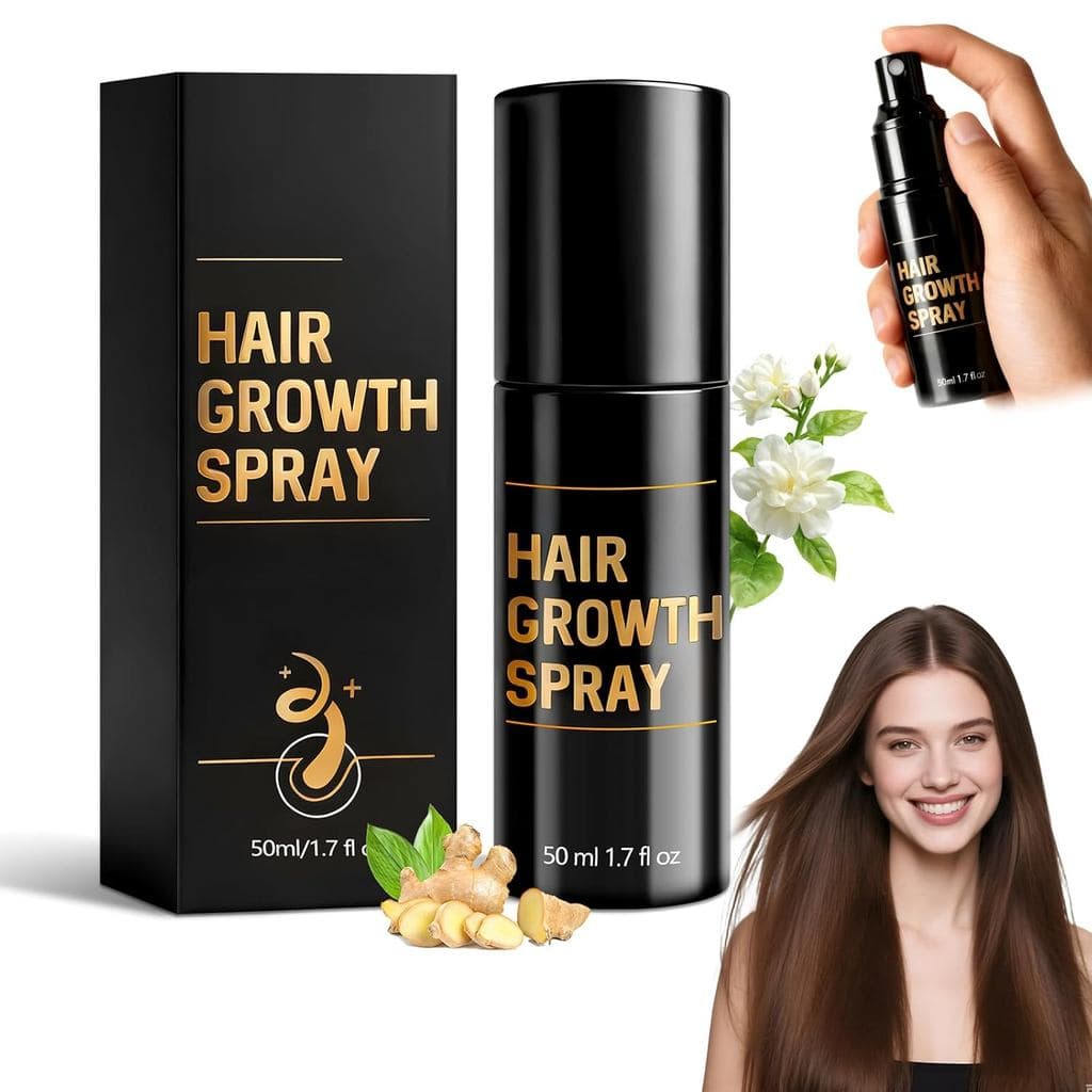 Spray para Crescimento Capilar, Promove Cabelos Mais Grossos e Volumosos para Mulheres e Homens – Todos os Tipos de Cabe