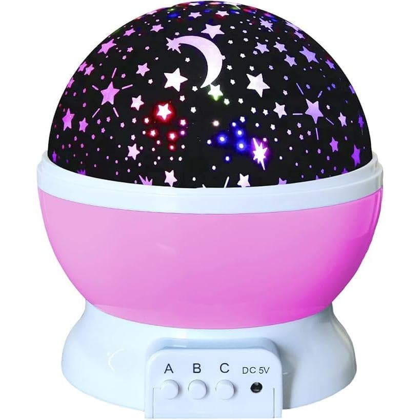 Projetor de Estrelas LED, Luz Noturna, Lâmpada de Céu e Lua, Luz Galáctica, Decoração de Quarto Infantil, Brinquedos de