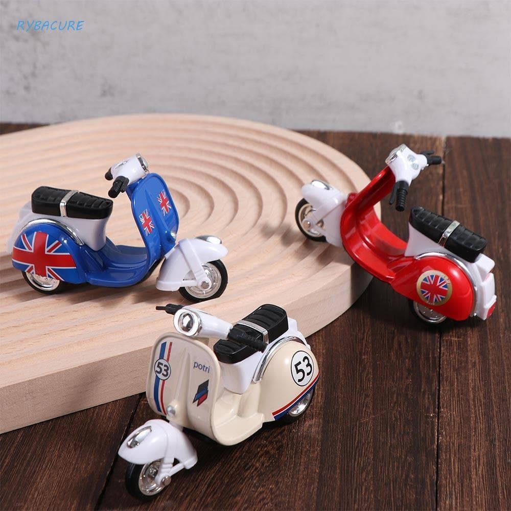 RYBACURE Mini Motocicleta , Modelo De Inércia Fundida , Brinquedo Simulação Pull-back Em Miniatura