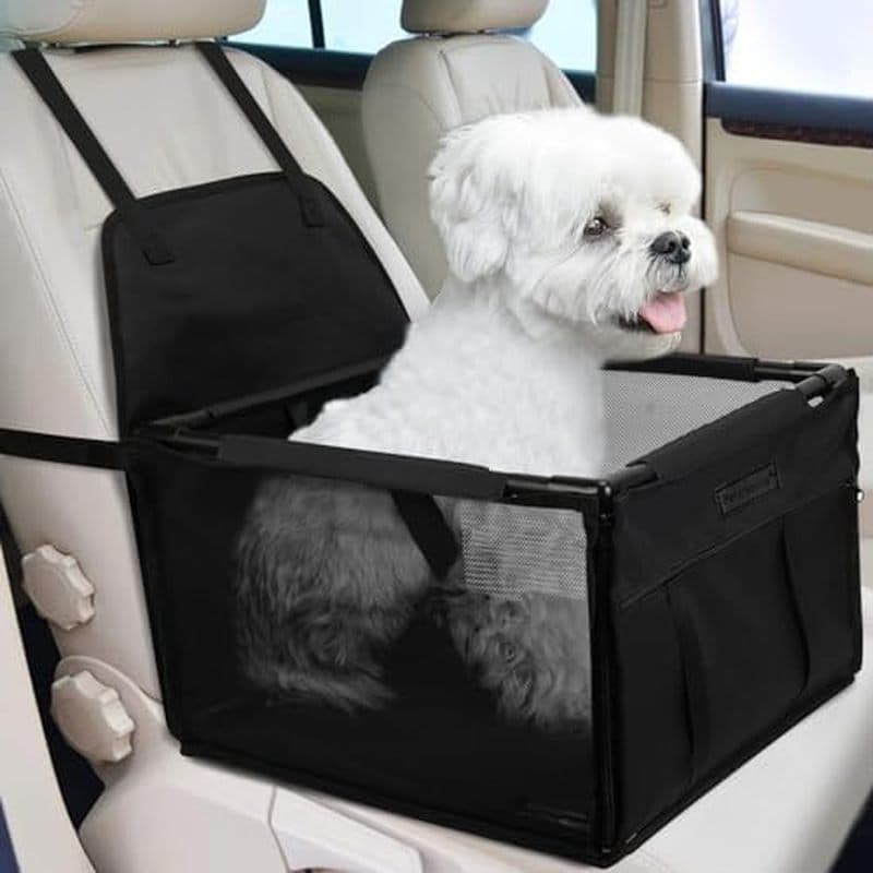 Assento De Carro Para Cachorro , Elevatório Dobrável De Bolsa De Viagem Oxford Respirável À Prova D'água Cães Pequenos A