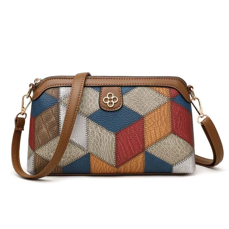 Bolsa Baguete Feminina Pequena Geométrico