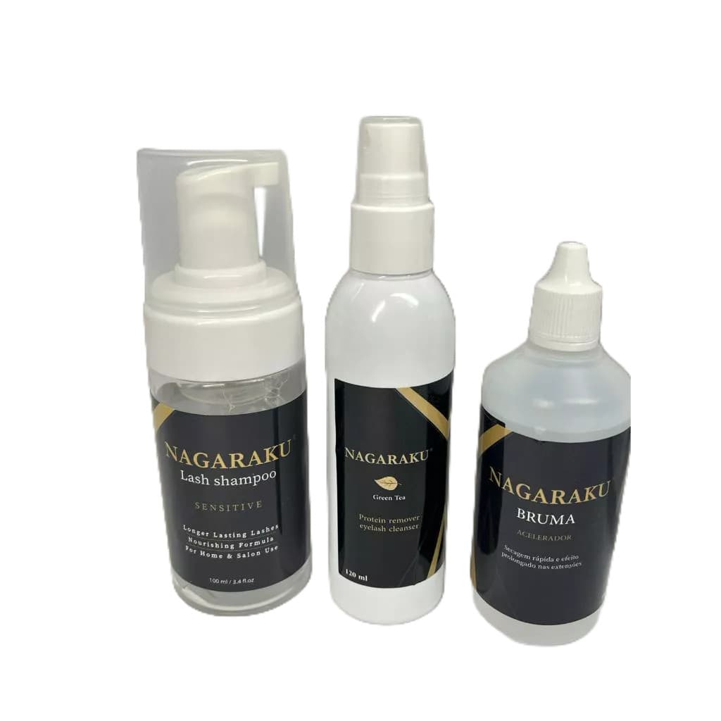Kit lash Nagaraku shampoo primer e bruma