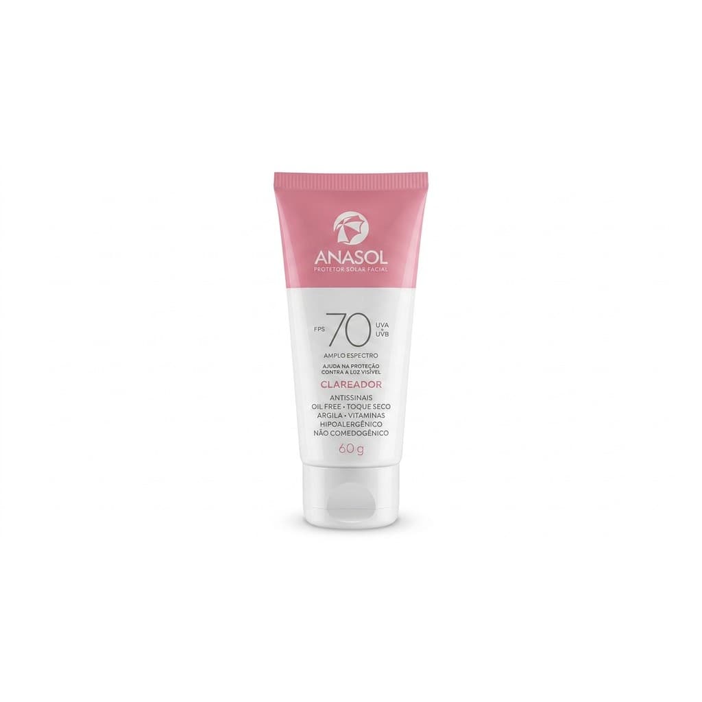 Protetor Solar Facial Anasol Clareador FPS70 60g