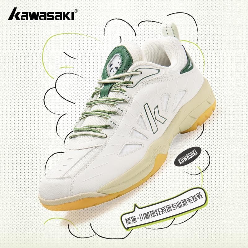 Kawasaki kawasaki Badminton sapatos das mulheres dos homens profissional placa de carbono absorção de choque respirável