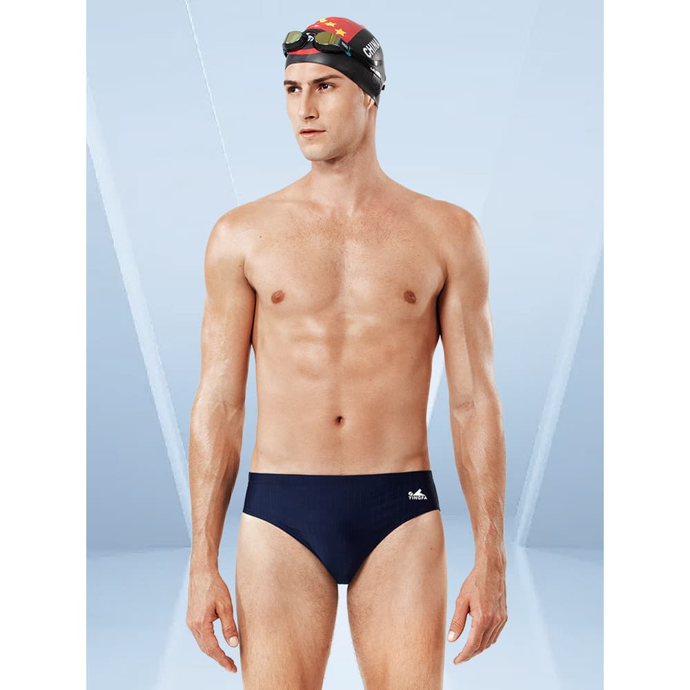 Calções de banho de cabelo britânico profissional treinamento de Fitness Briefs competição moda de secagem rápida mascul