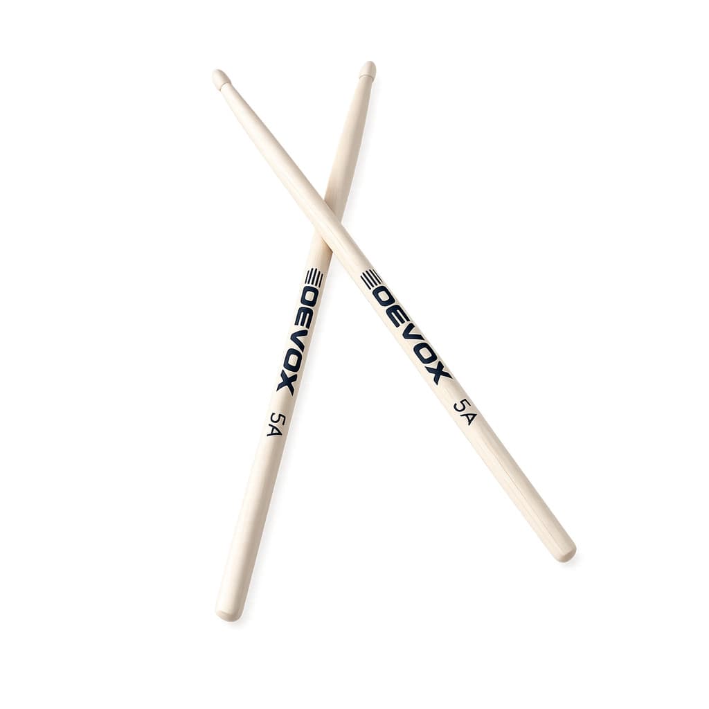 Par de Baquetas Pontas Ovais de Madeira Devox 5A Maple