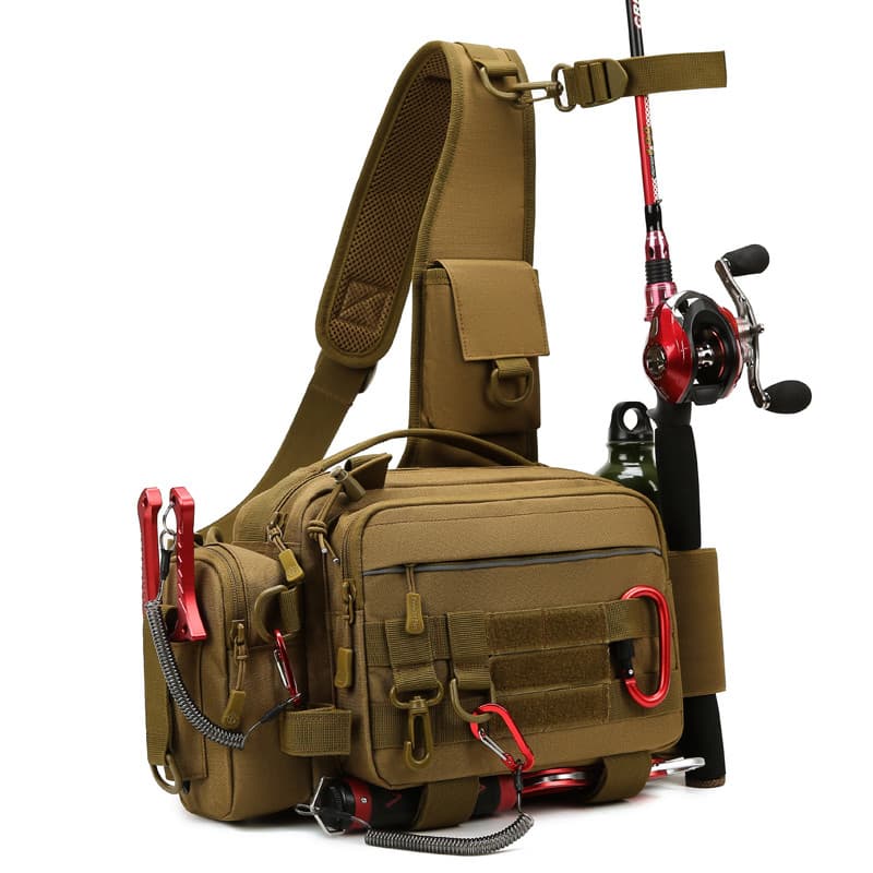 Guardian multifuncional saco de pesca de grande capacidade saco de peito impermeável resistente ao desgaste portátil rep