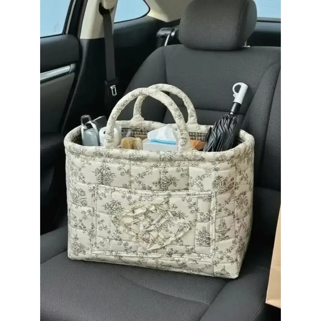 Cesto Organizador Interno para Carro, Bolsa Organizadora para Roupas, Livros e Suprimentos de Trabalho, Acessório Automo