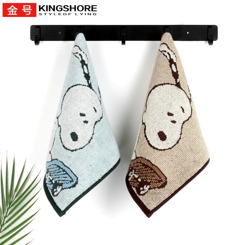 Classe A toalha tamanho dourado algodão puro crianças toalha Snoopy macio absorver água bonito bebê dos desenhos animado