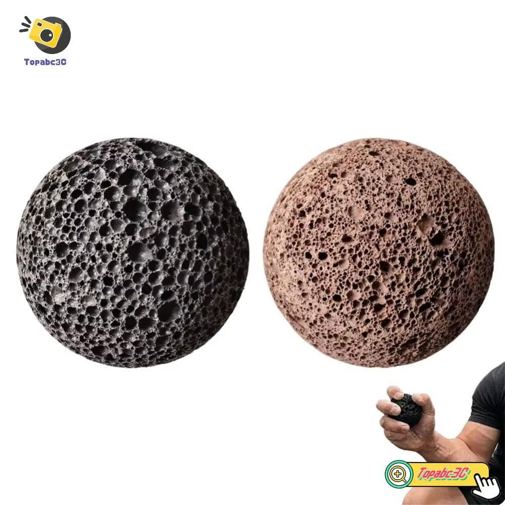 Bola De Calos De Mão TOPABCC , Aperto Para Construção Pedra De Lava Natural Treinamento De Força 5 Cm