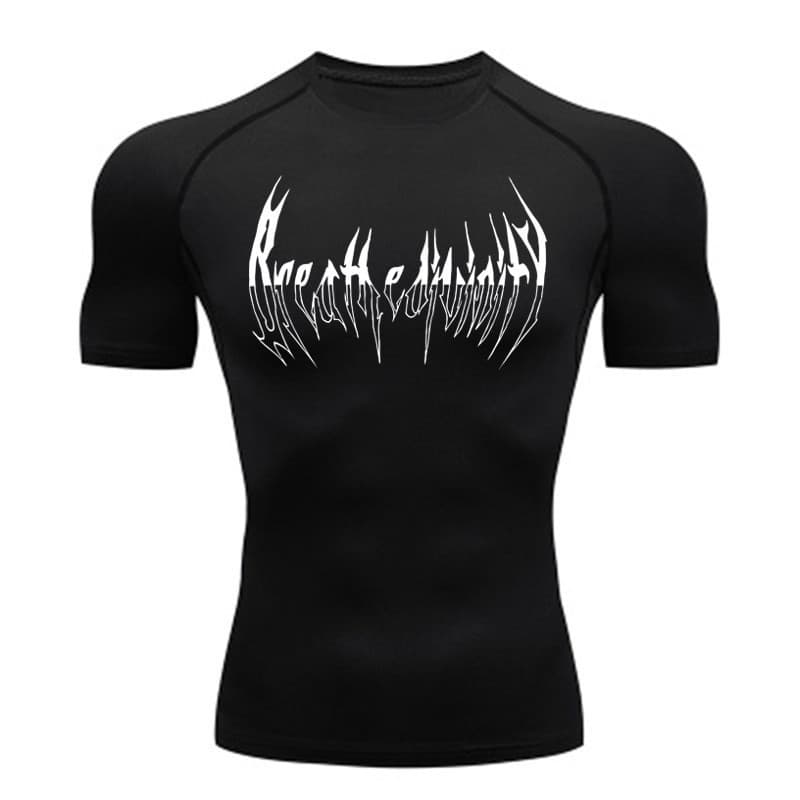 Camiseta Masculina De fitness Muscular De Secagem Rápida , Roupas Esportivas , Protetor Solar , Esportes Justos .