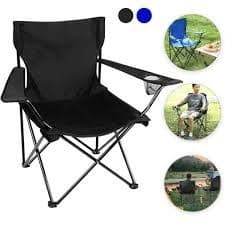 Cadeira Portátil Dobrável Pesca Camping Praia Encosto 120kg