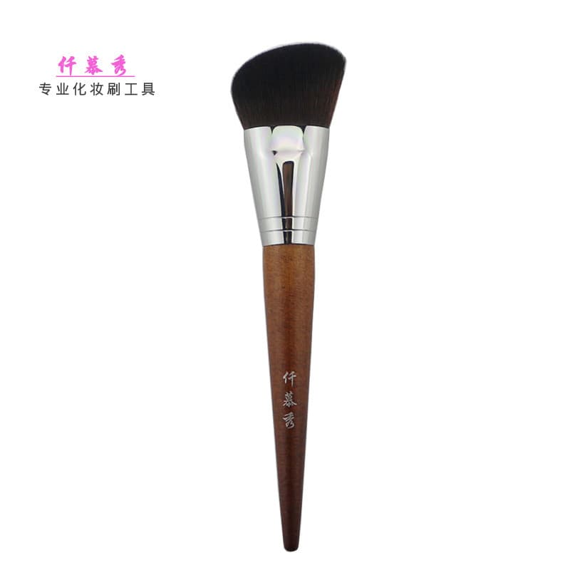 Qian Muxiu Log Series M155 Pincel de contorno oblíquo Pincel de sombra Pincel de silhueta Pincel grande para Blush Pince