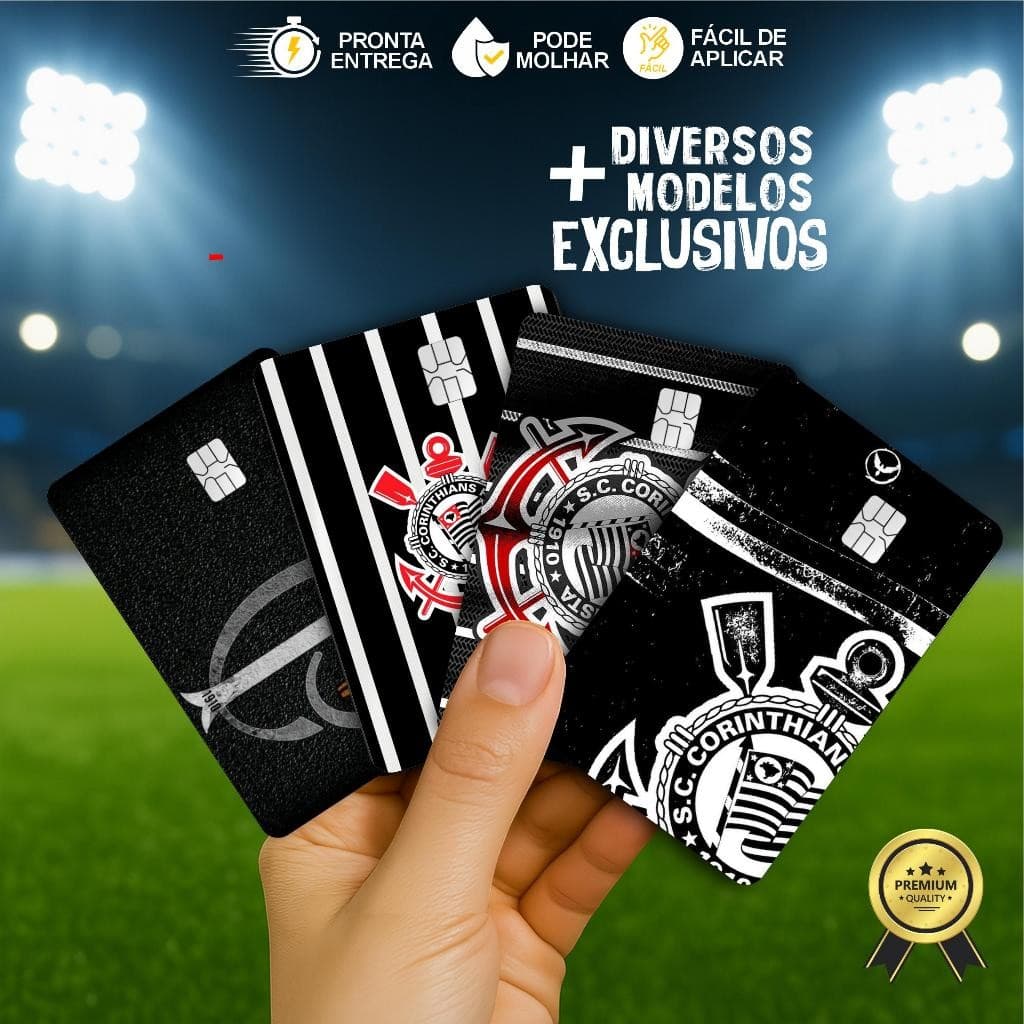 Adesivo Película para Cartão | Corinthians, Timão, Gaviões