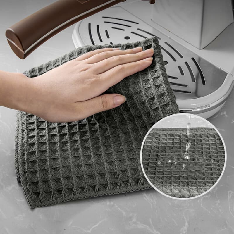 3 Pçs/set Dupla Face Waffle Tecer Toalhetes Cozinha Fogão Antiaderente Limpeza De Óleo Pano De Lavar Louça Toalha Engros