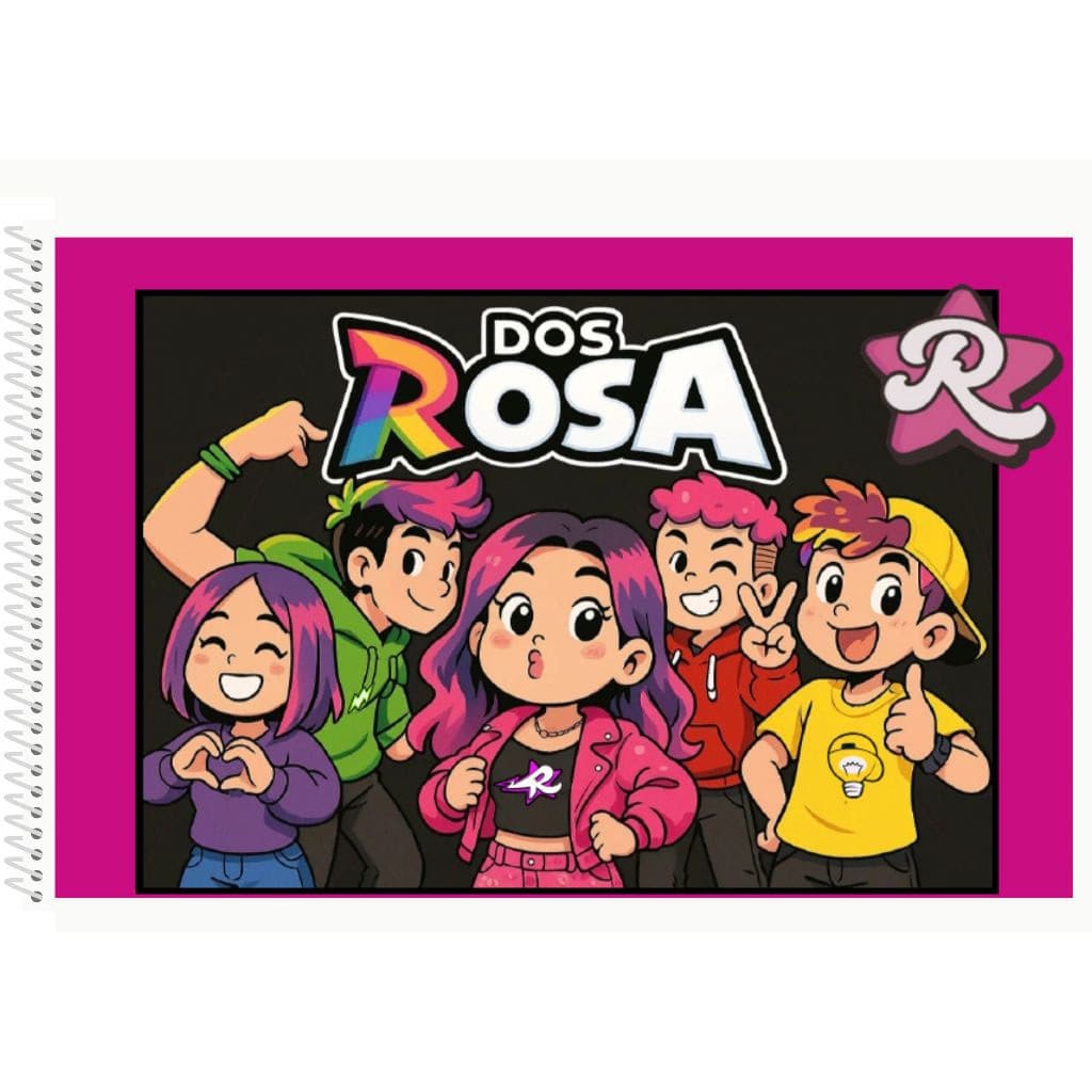 LIVRO DE COLORIR FLORES ROSAS PERSONALIZADO – ENVIO IMEDIATO | 50 FOLHAS DE 120G | A5, CAPA DURA
