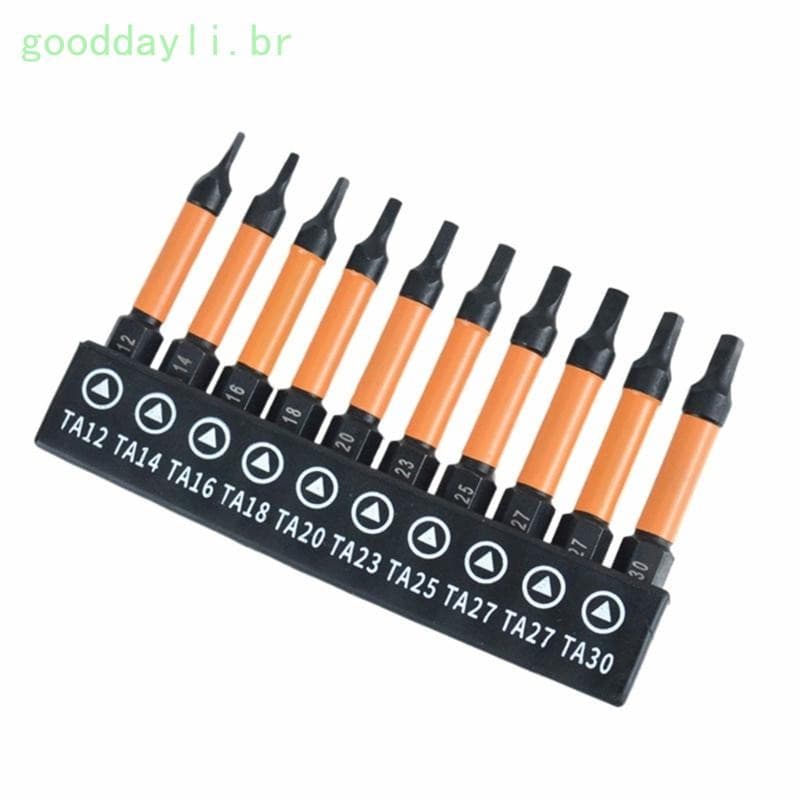GOO 10 Peças Chave Fenda Triângulos Bit Durabilidade E Antiderrapante Para Vários Tamanhos Parafuso Perfeito Ferra