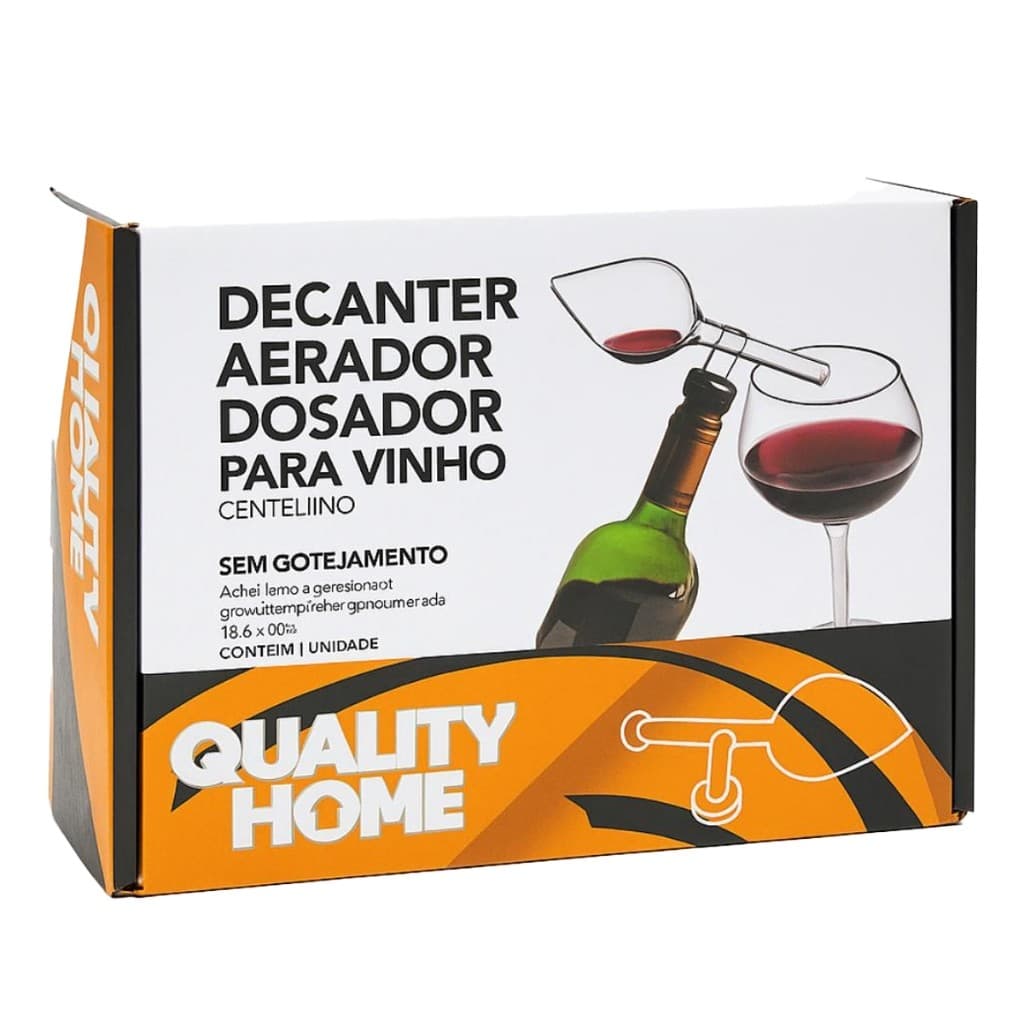 Aerador Decantador Dosador De Vinho Centellino Quality Home