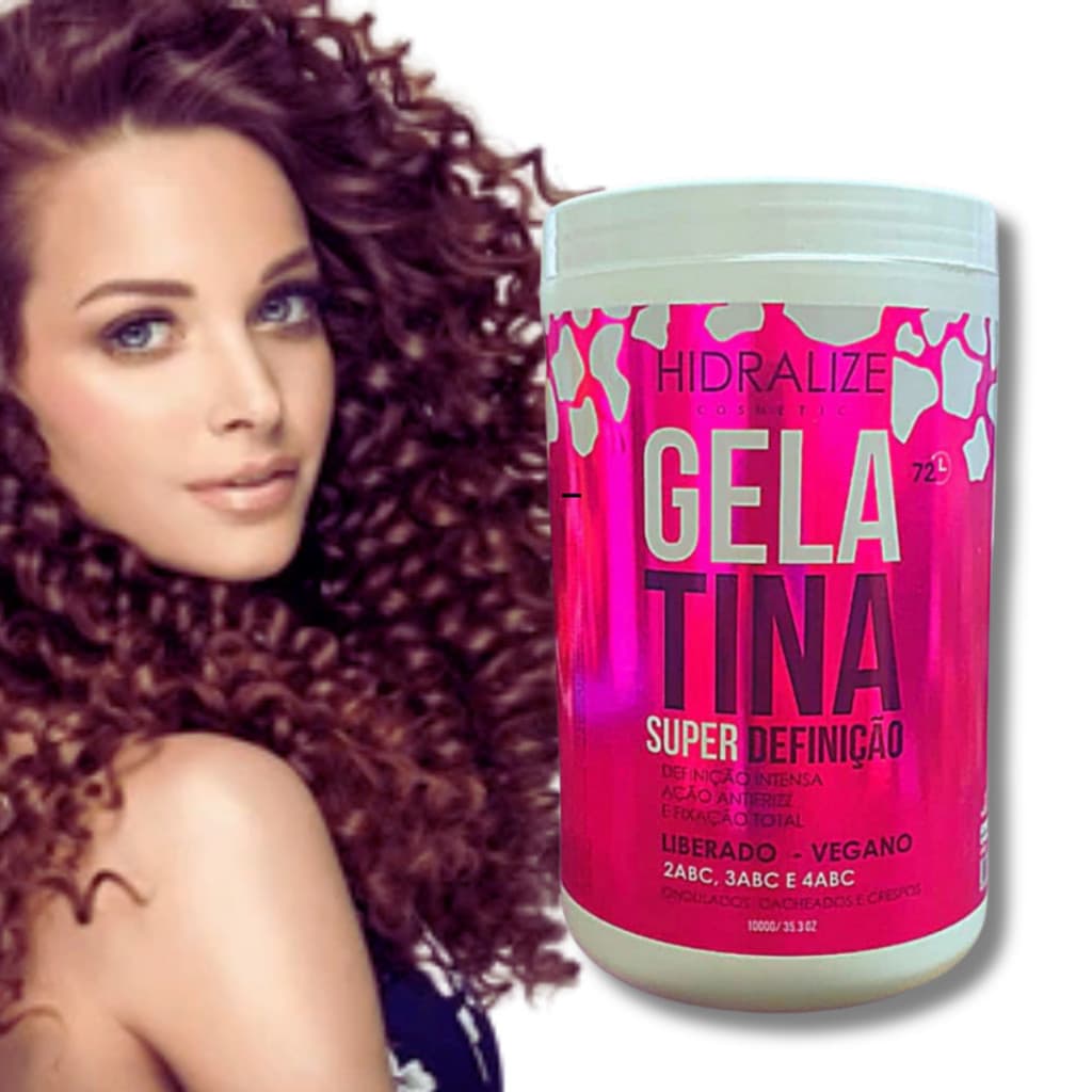 Gelatina Capilar Para Cabelos Cacheados - Hidralize 1kg