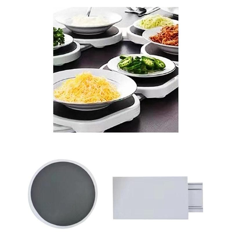 [Fineblue] Lazy Susan Revolution Mesa Longa Cozinha Plataforma Giratória Expansível