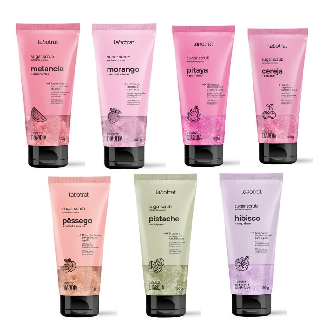 Sugar Scrub Labotrat Dia a Dia 180g – Esfoliante Corporal Hidratante e Revitalizante